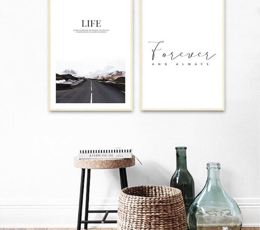 Forever and always, canvas