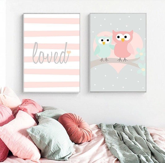 Baby Girl Nursery, canvas