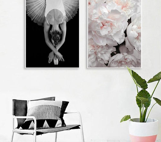 Flower Ballet Dancing, canvas