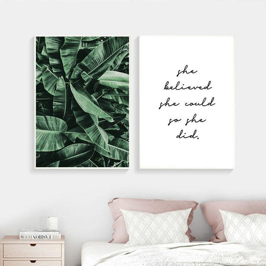 Green Plant, canvas