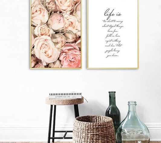 Floral Print, canvas