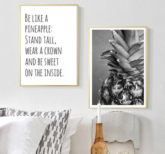 Motivational Pineapple, canvas