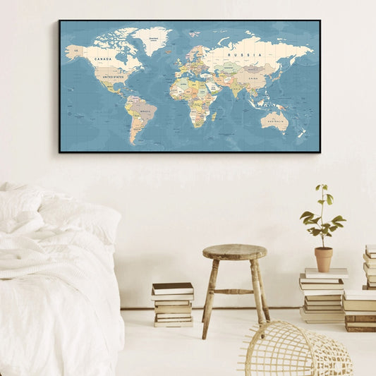 Antique World Map, canvas