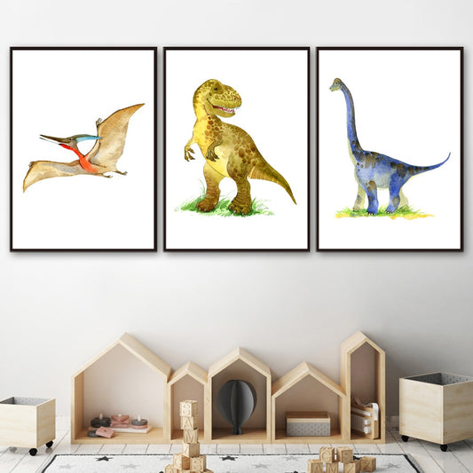 Dinosaurs, canvas