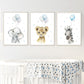 Blue ballon animals, canvas