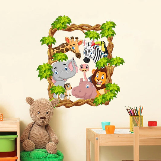 Happy Zoo Animals, Wall Stickers