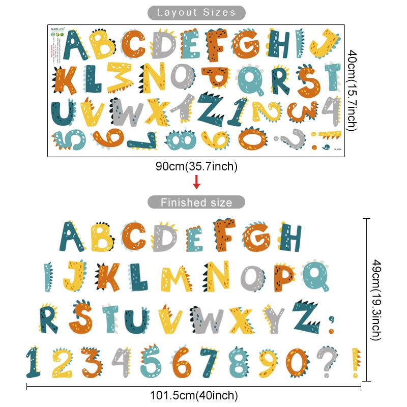 Learning Alphabet and Numbers, Wall Stickers