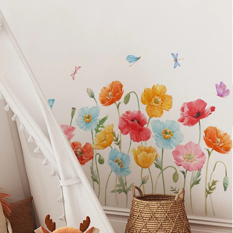 Beautiful Flowers, Wall Stickers