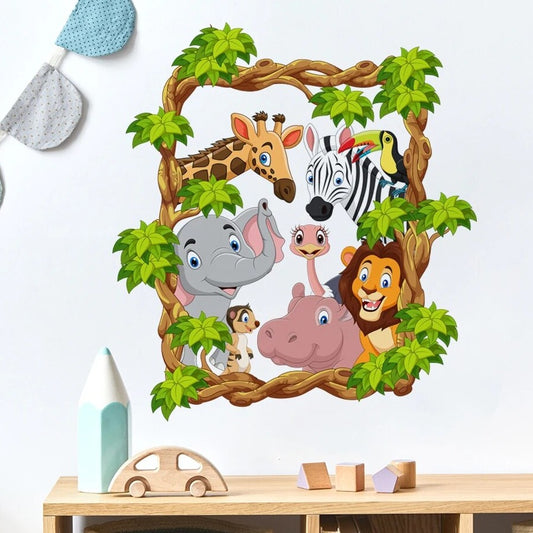 Happy Zoo Animals, Wall Stickers