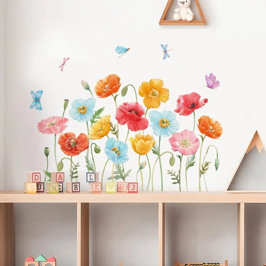 Beautiful Flowers, Wall Stickers