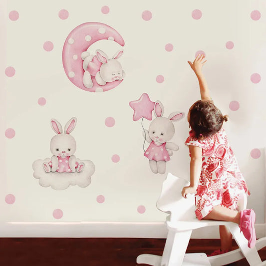 Pink Rabbit, Wall Stickers