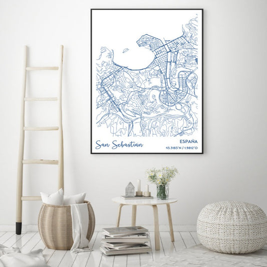 Personalized Maps Type 1, canvas