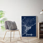 Personalized Maps Type 4, canvas