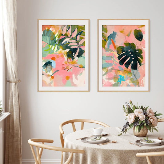 Colorful Tropical Leaves, canvas