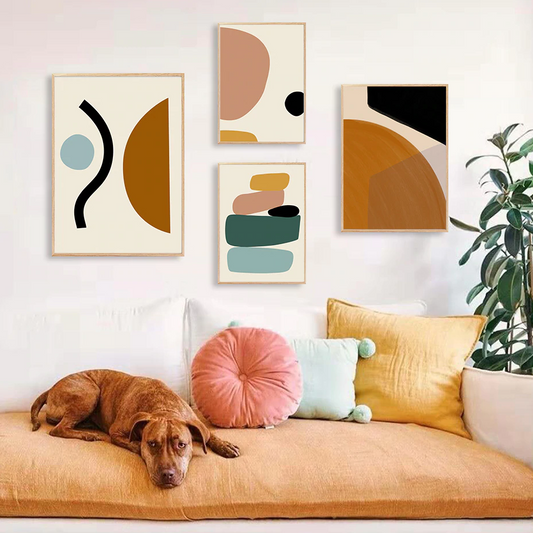 Abstract Pastels, canvas