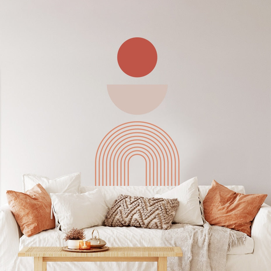 Geometric Rainbow, Wall Stickers