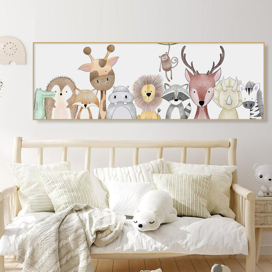 Animals Together, canvas