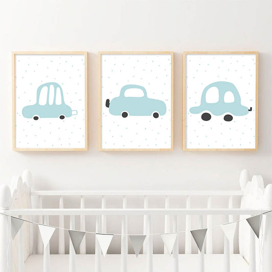 Nursery cars, canvas