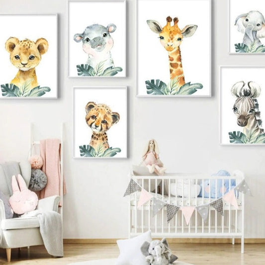 Kawaii Baby Animal, canvas