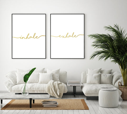 Inhale Exhale, canvas