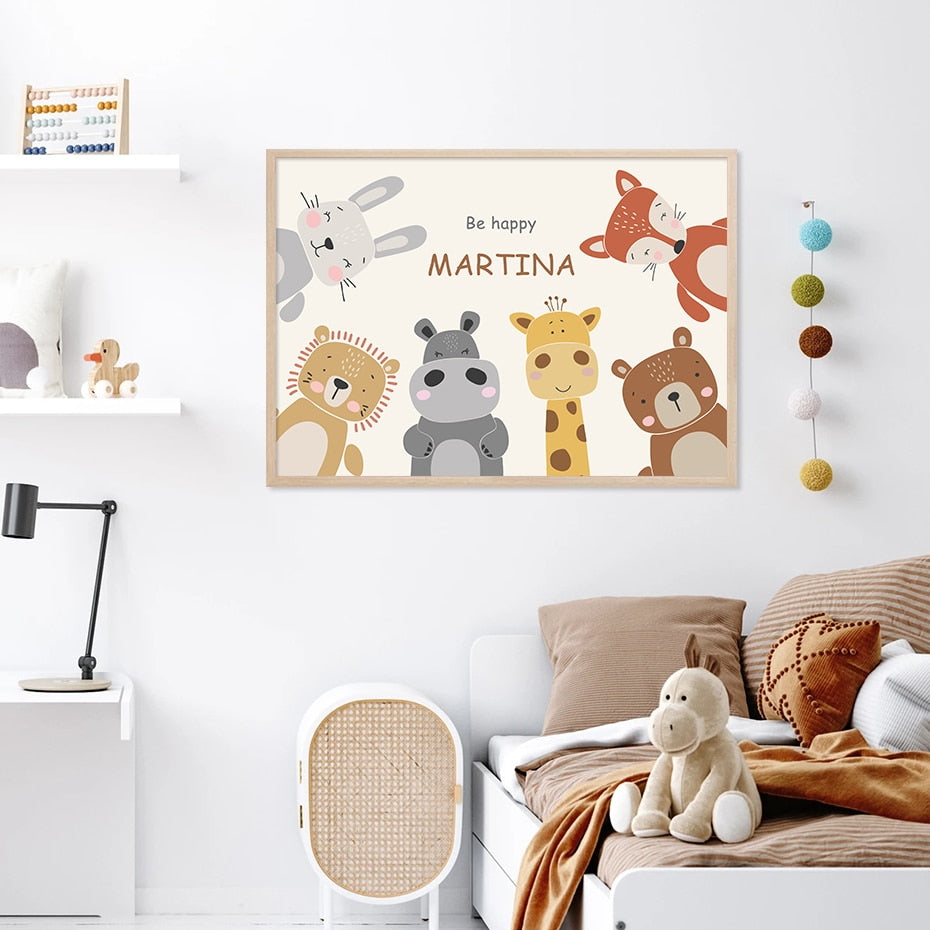 Personalized Cartoon Baby, canvas