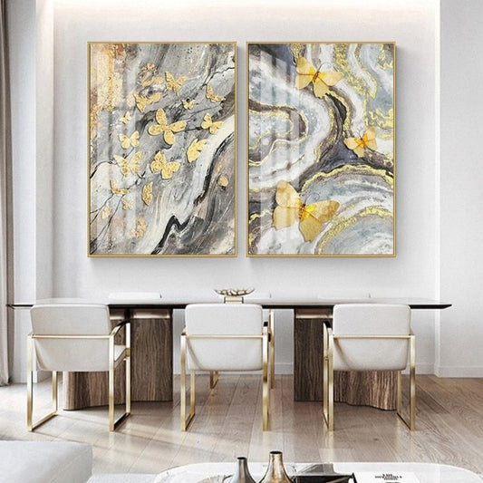 Golden Butterfly, canvas