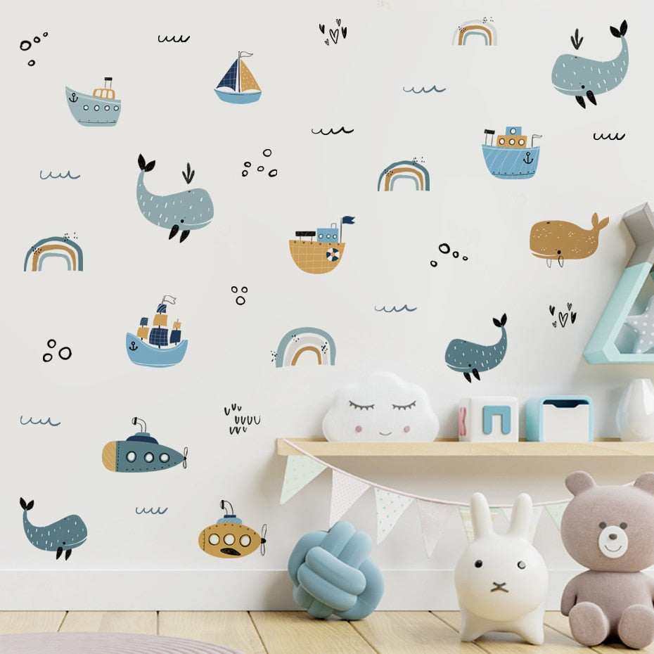 Whales & Submarines, Wall Stickers