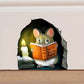 Mouse Reading, Wall Stickers