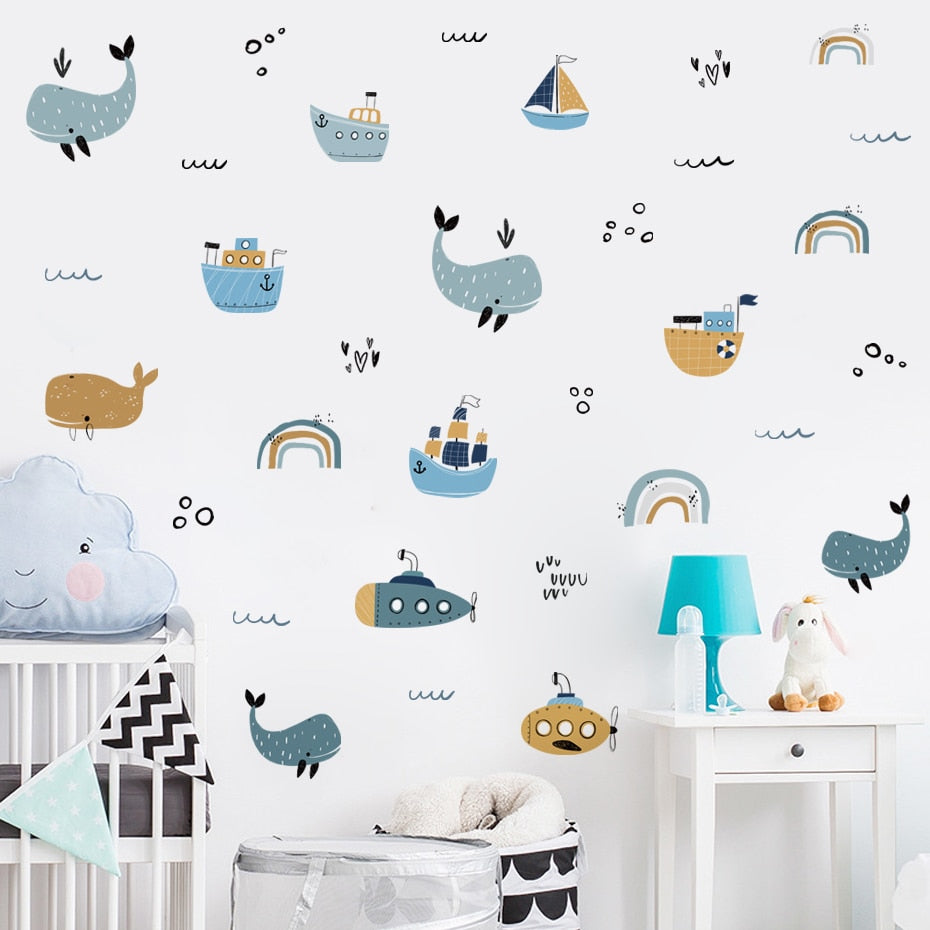 Whales & Submarines, Wall Stickers
