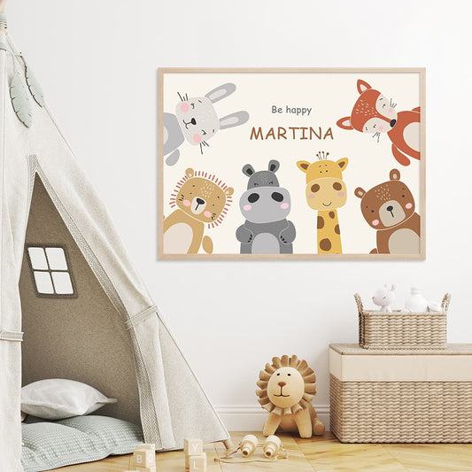 Personalized Cartoon Baby, canvas