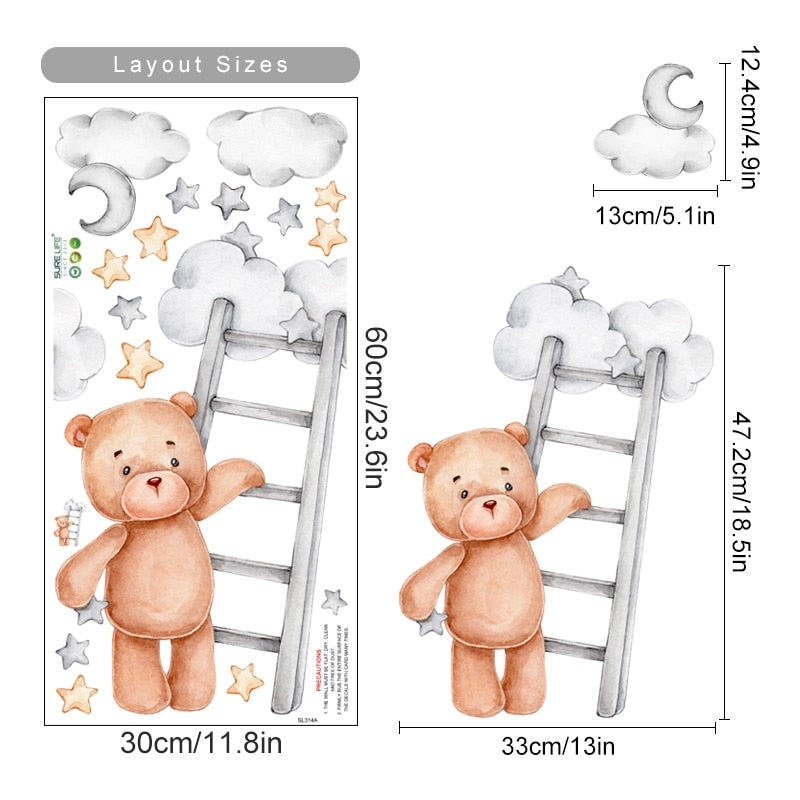 Bear and the Stairs, Wall Stickers