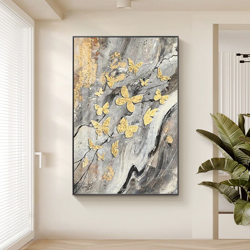 Golden Butterfly, canvas