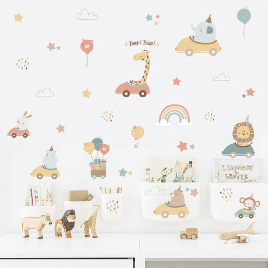 Animals by Car, Wall Stickers