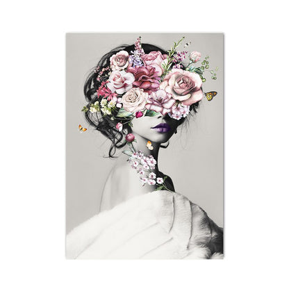 Fashion Flower Woman, canvas
