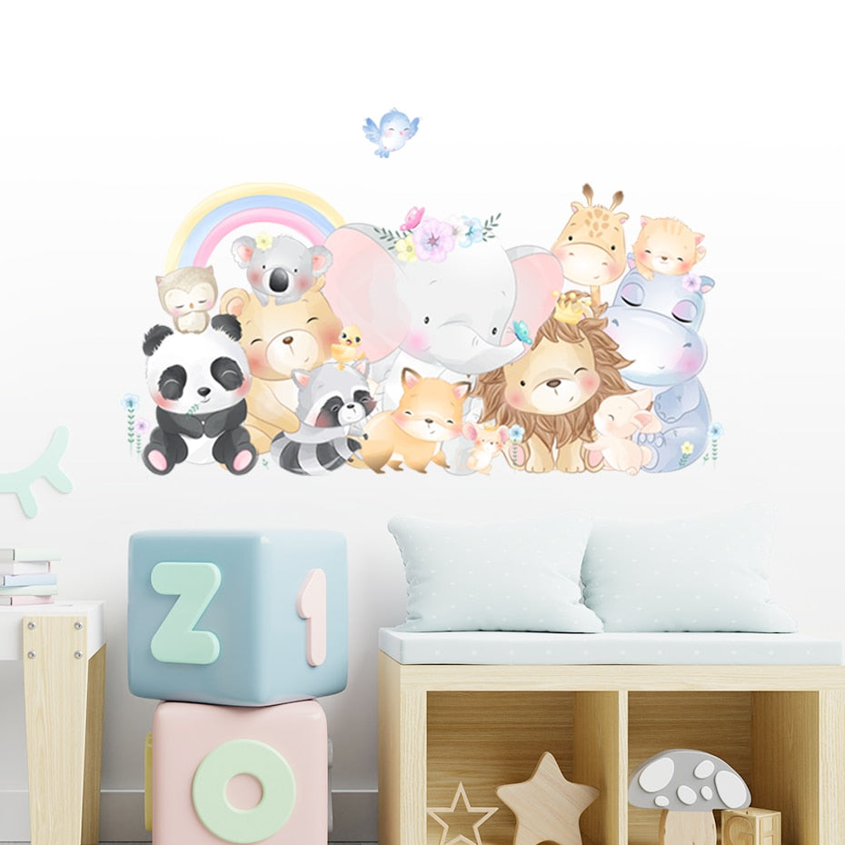 Cute Animals Family, Wall Stickers