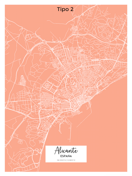 Personalized Maps Type 2, canvas