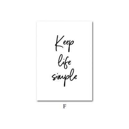 Keep Life Simple, canvas