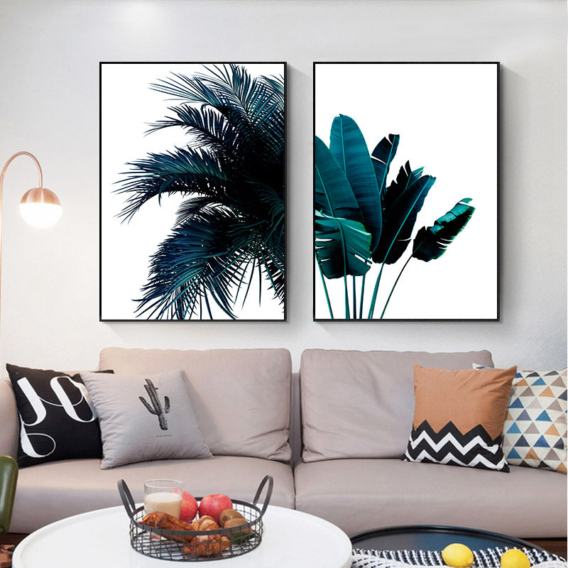 Blue Banana Palm, canvas