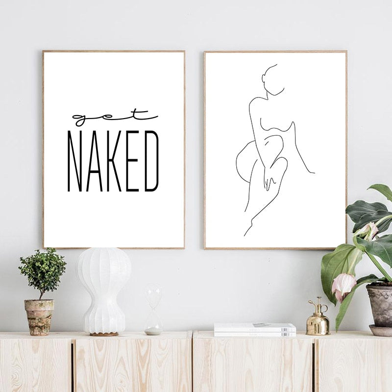 Get Naked, canvas