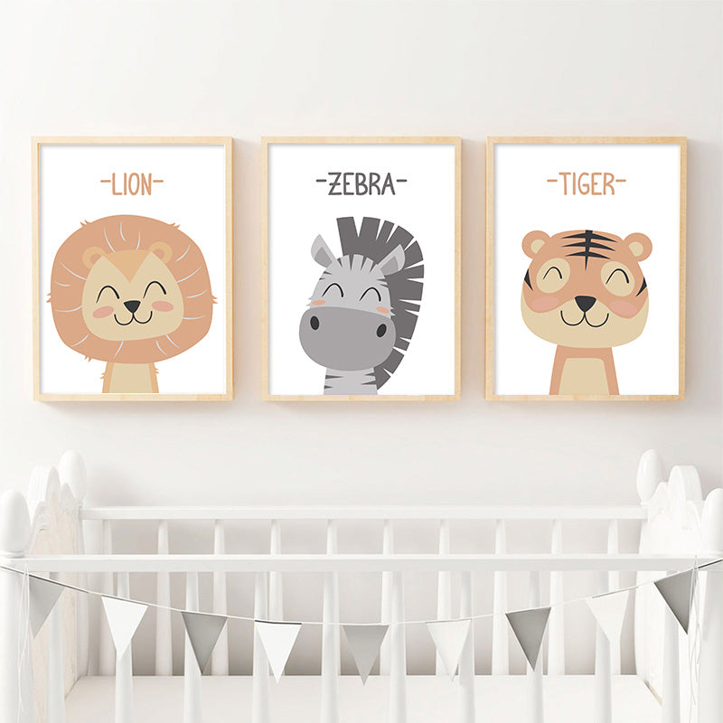 Zoo babies, canvas