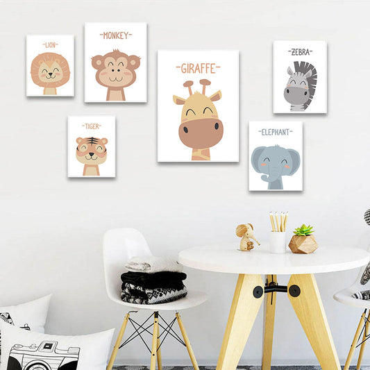 Zoo babies, canvas