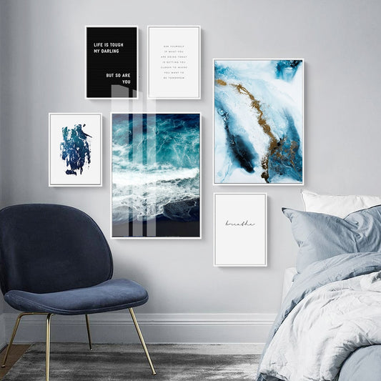 Scandinavian Blue, canvas
