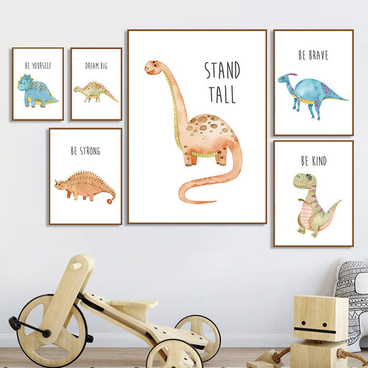Big Dinosaurs, canvas