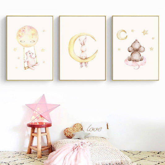 Fly Me To The Moon, canvas