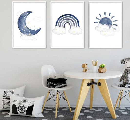 Nursery Blue, canvas