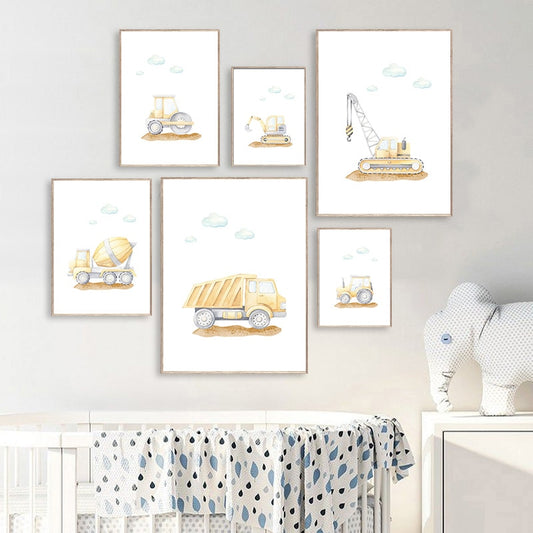 Construction dreams, canvas