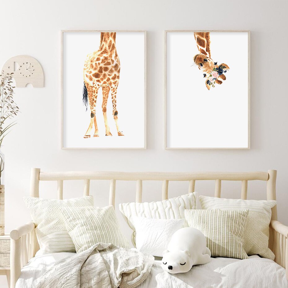 Funny Giraffe, canvas