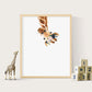 Funny Giraffe, canvas