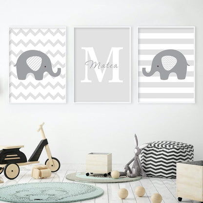 Personalized Baby's Name, canvas