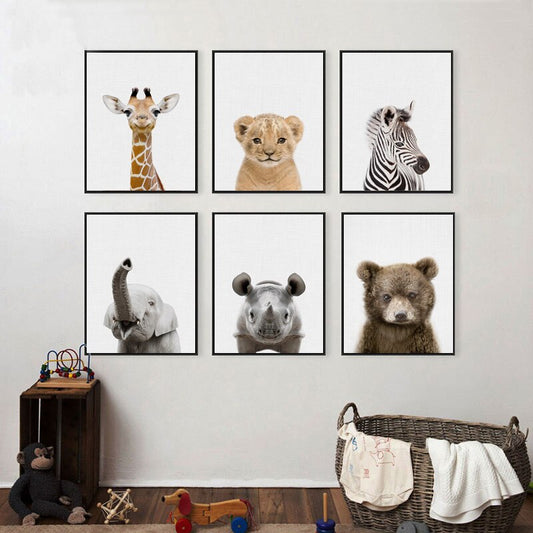 African Animals, canvas